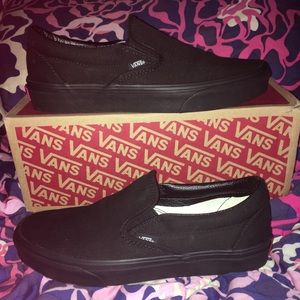 Black slip on vans BRAND NEW